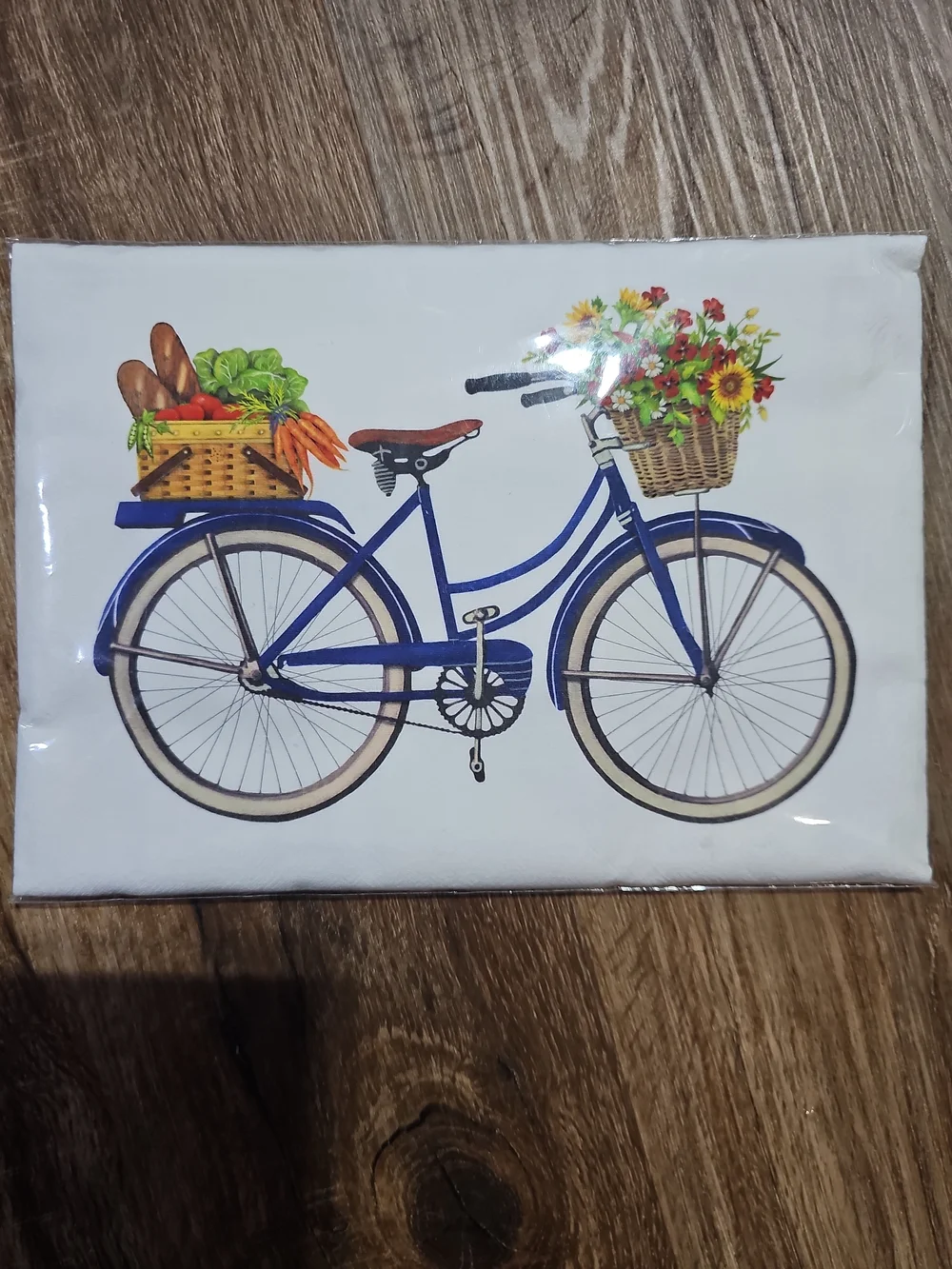 Mary Lake-Thompson Flour Sack Kitchen Towels Set of 3 Garden Bee Bicycle 30x30